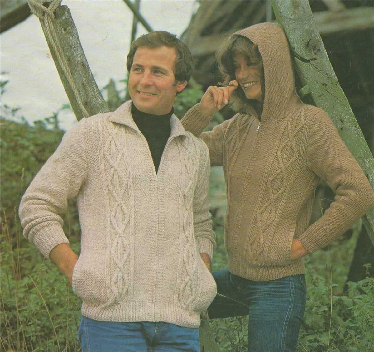 Aran knitting patterns for men's cardigans