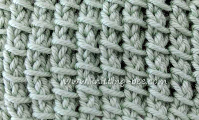 Bamboo stitch knitting pattern