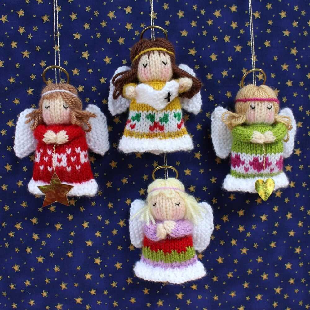 Knitting pattern for christmas angel