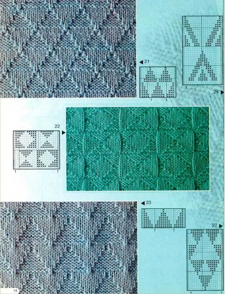 Shadow knitting patterns