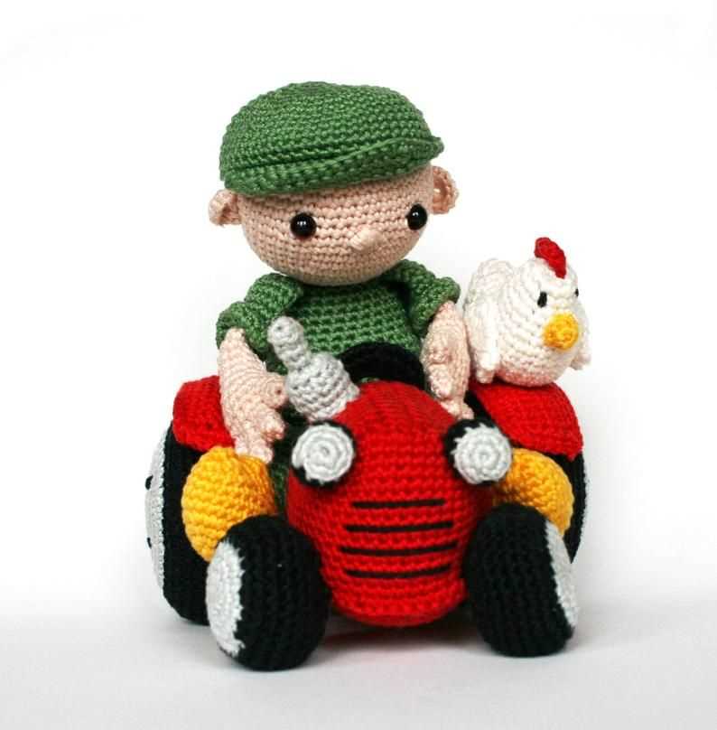 Free tractor knitting pattern