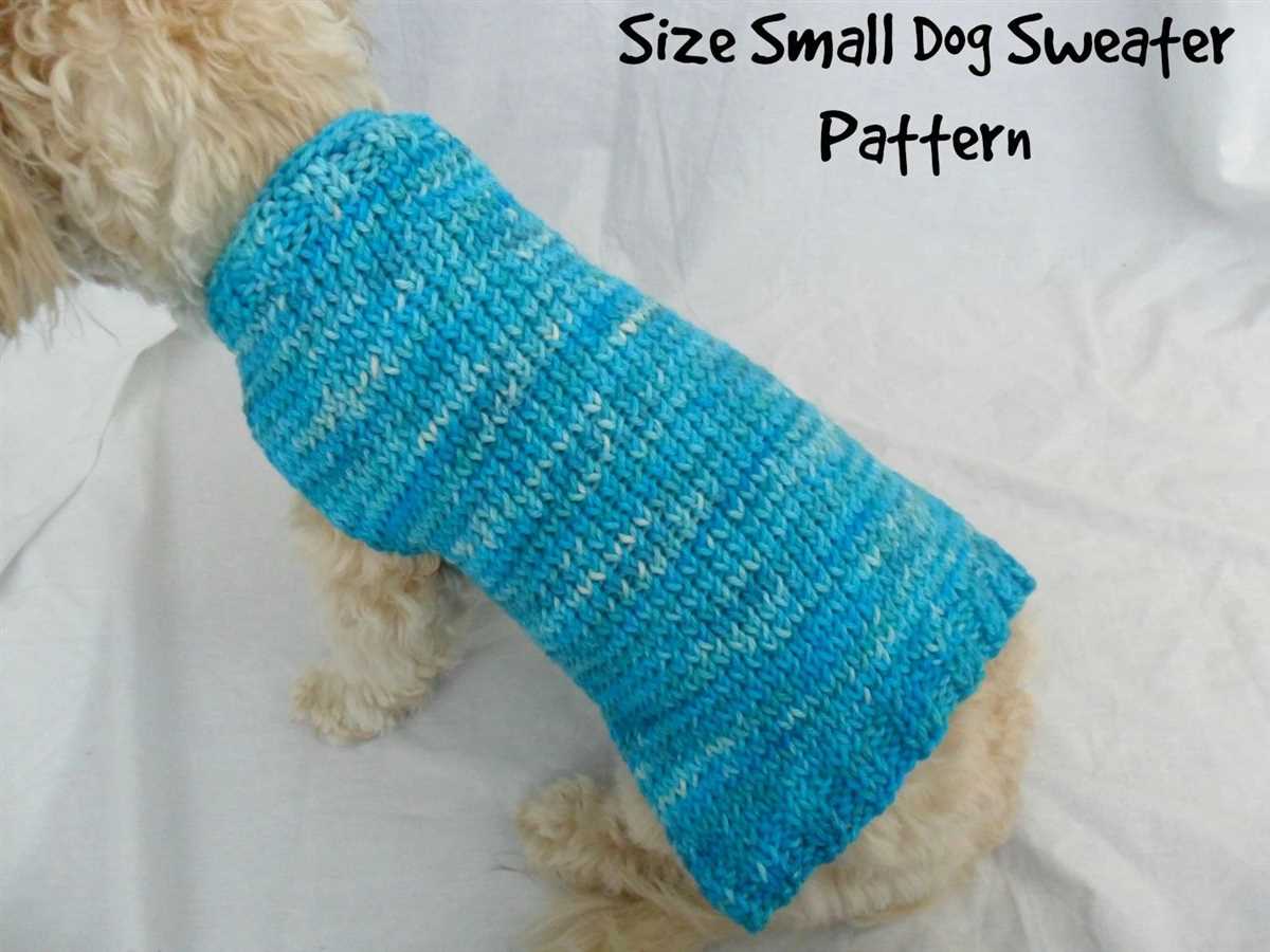 Dog jersey knitting pattern