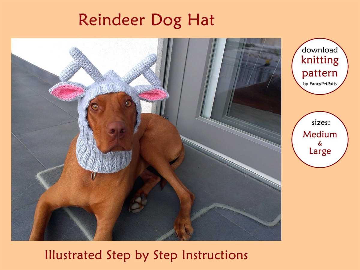 Dog reindeer hat knitting pattern free