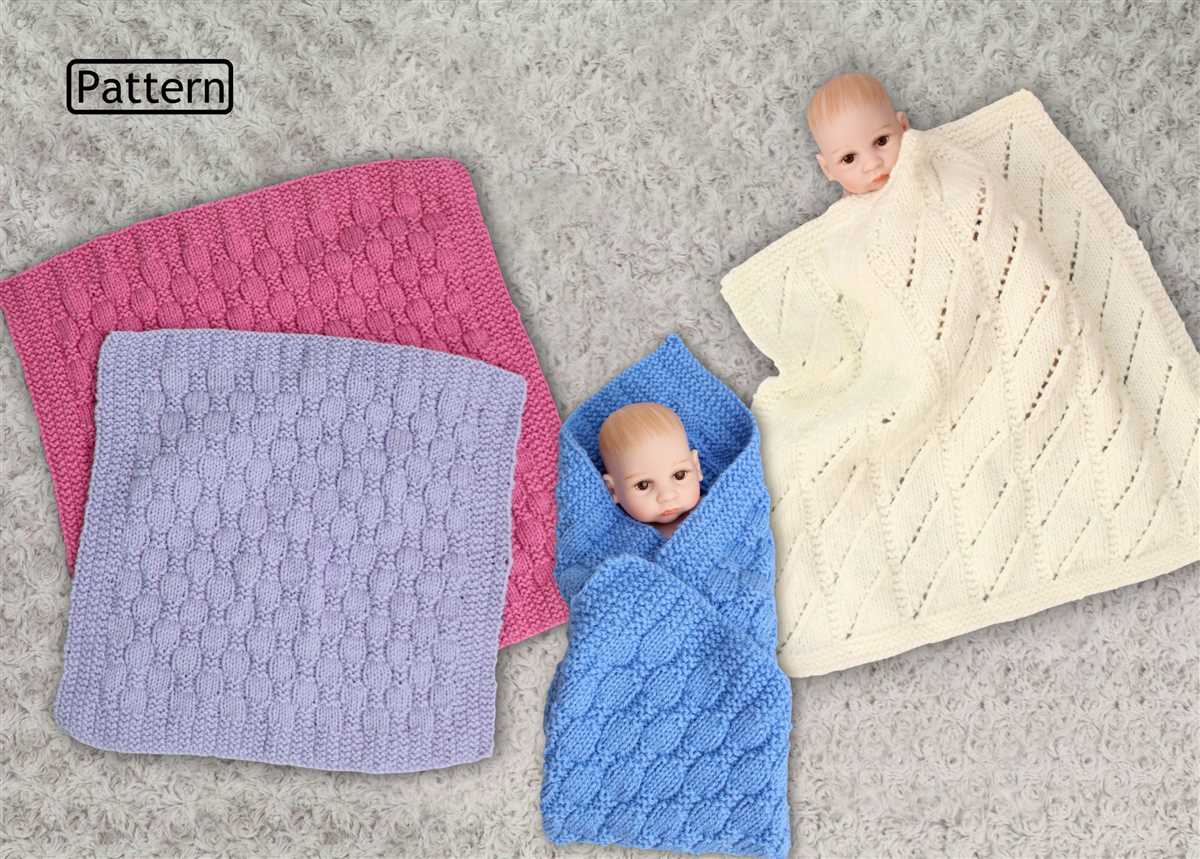 Free pattern knit a cozy blanket for your dolls
