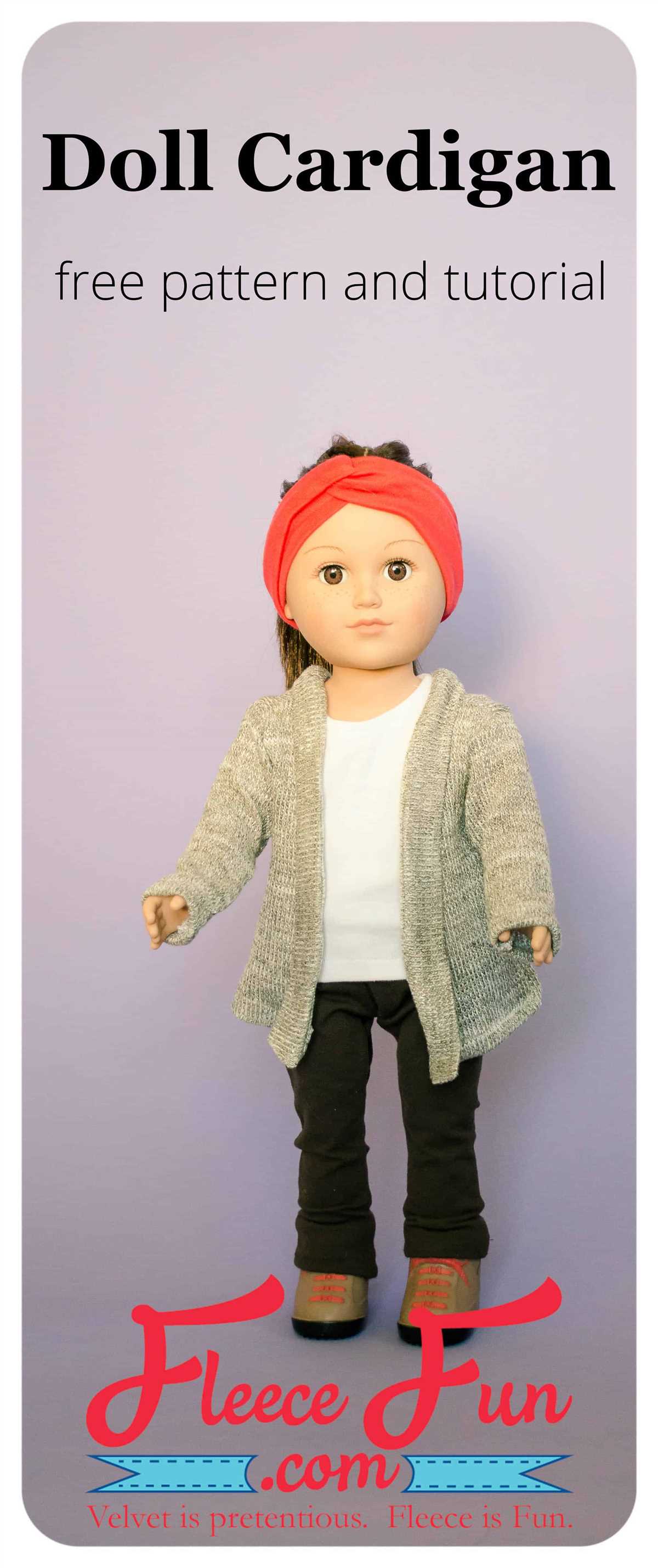 Dolls cardigan knitting pattern