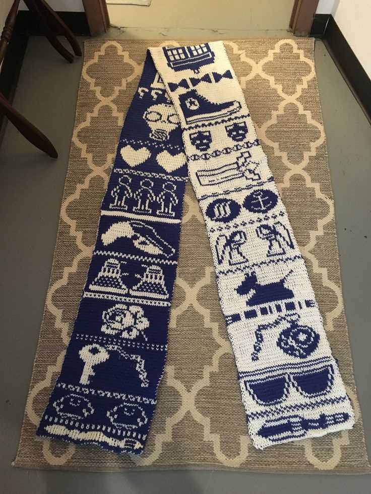Double knitting scarf pattern