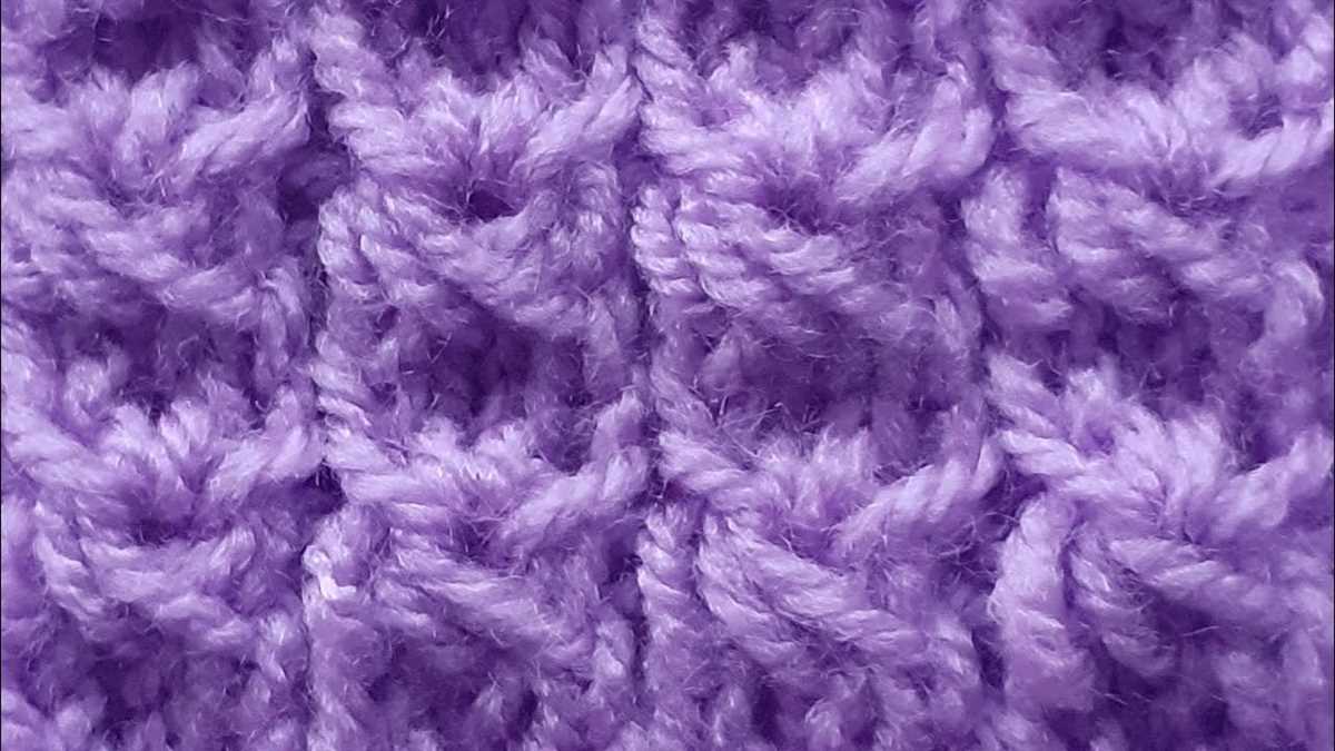 Double knitting scarf pattern