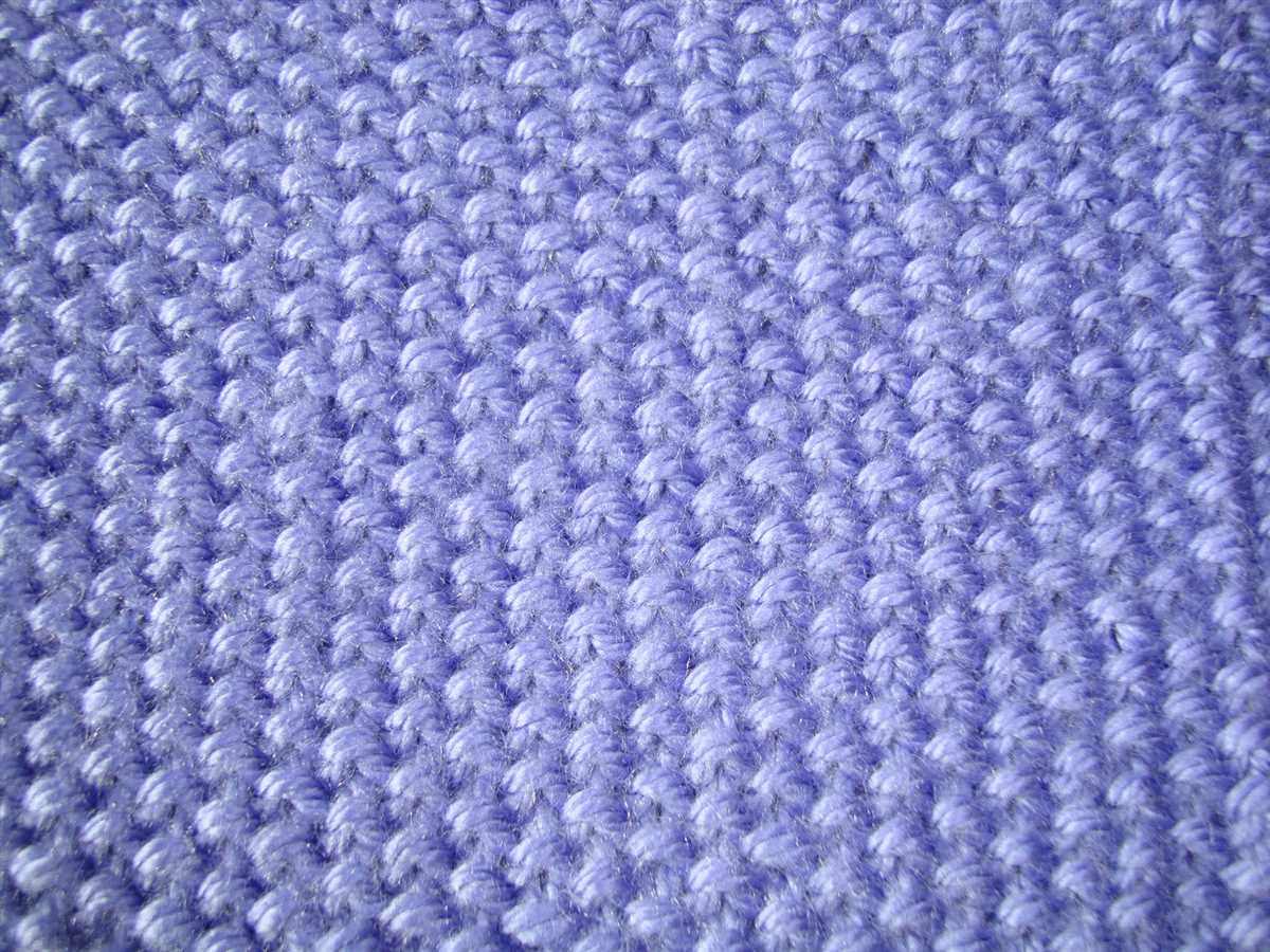 Double tweed knit stitch pattern