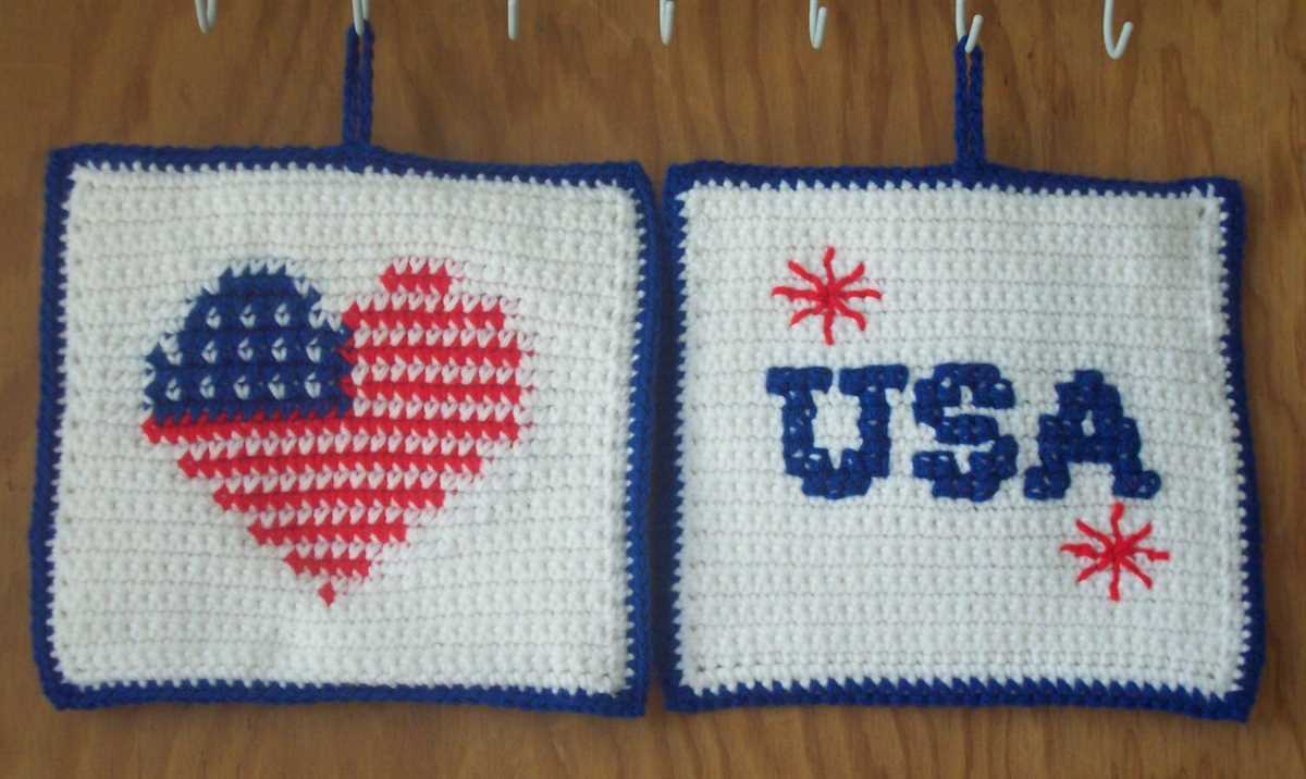 Double knit potholder pattern