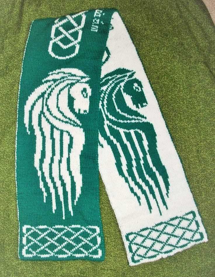 Double knitting scarf pattern