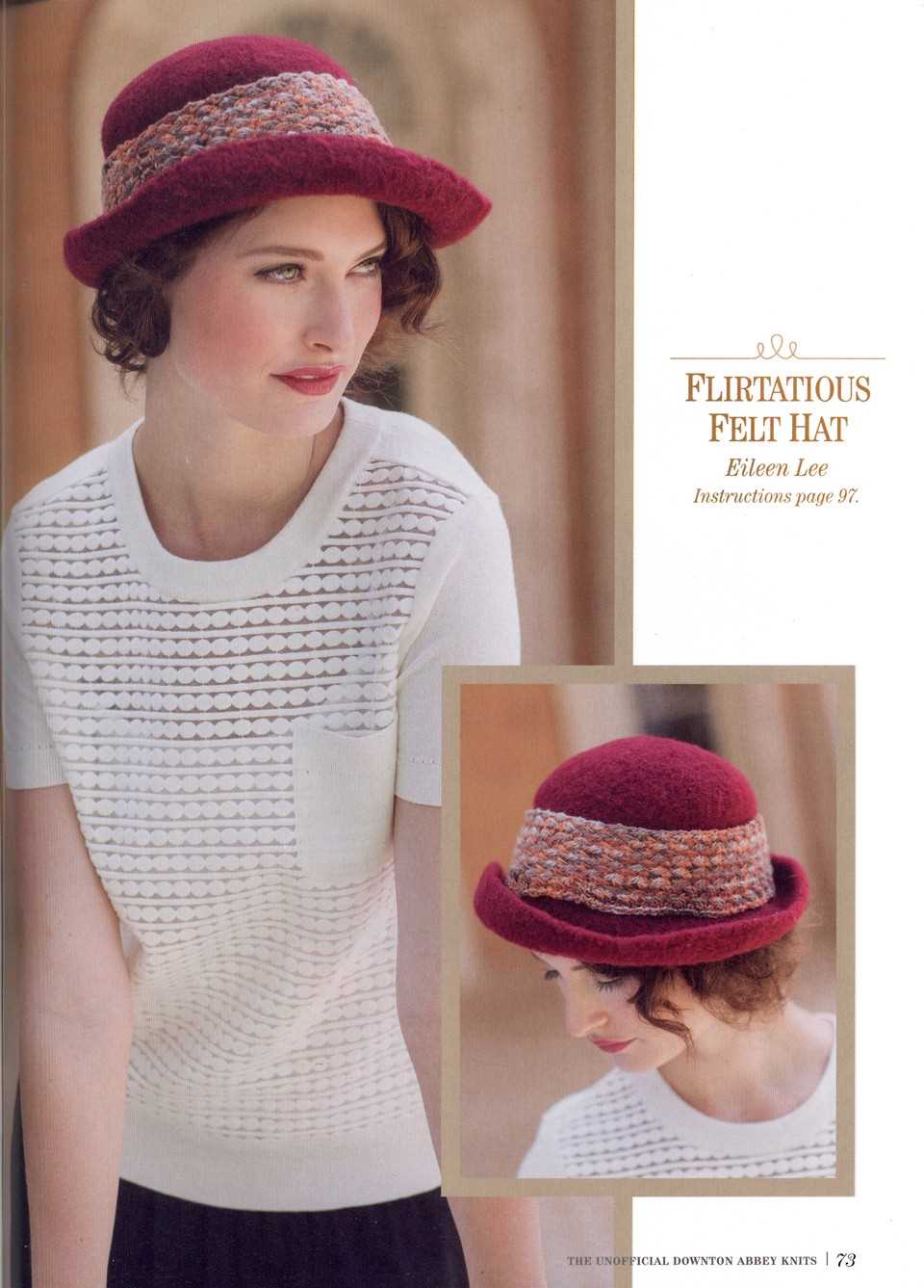 Downton abbey hat knitting pattern