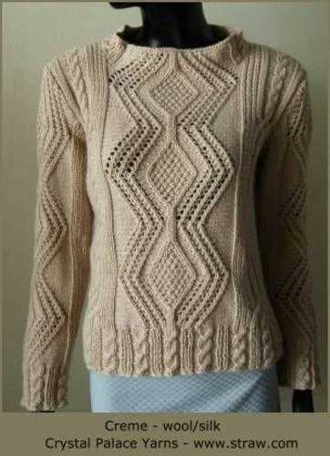 Aran knit sweater patterns free