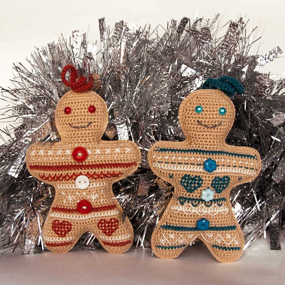 Free knitted gingerbread man pattern