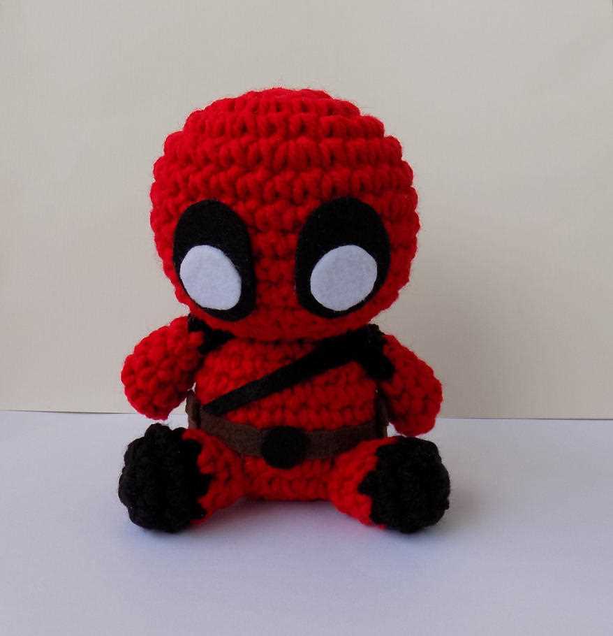 Deadpool knit hat pattern