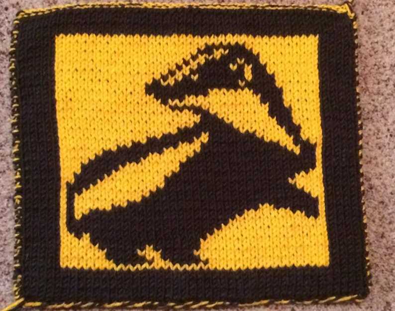 Hufflepuff sweater knitting pattern