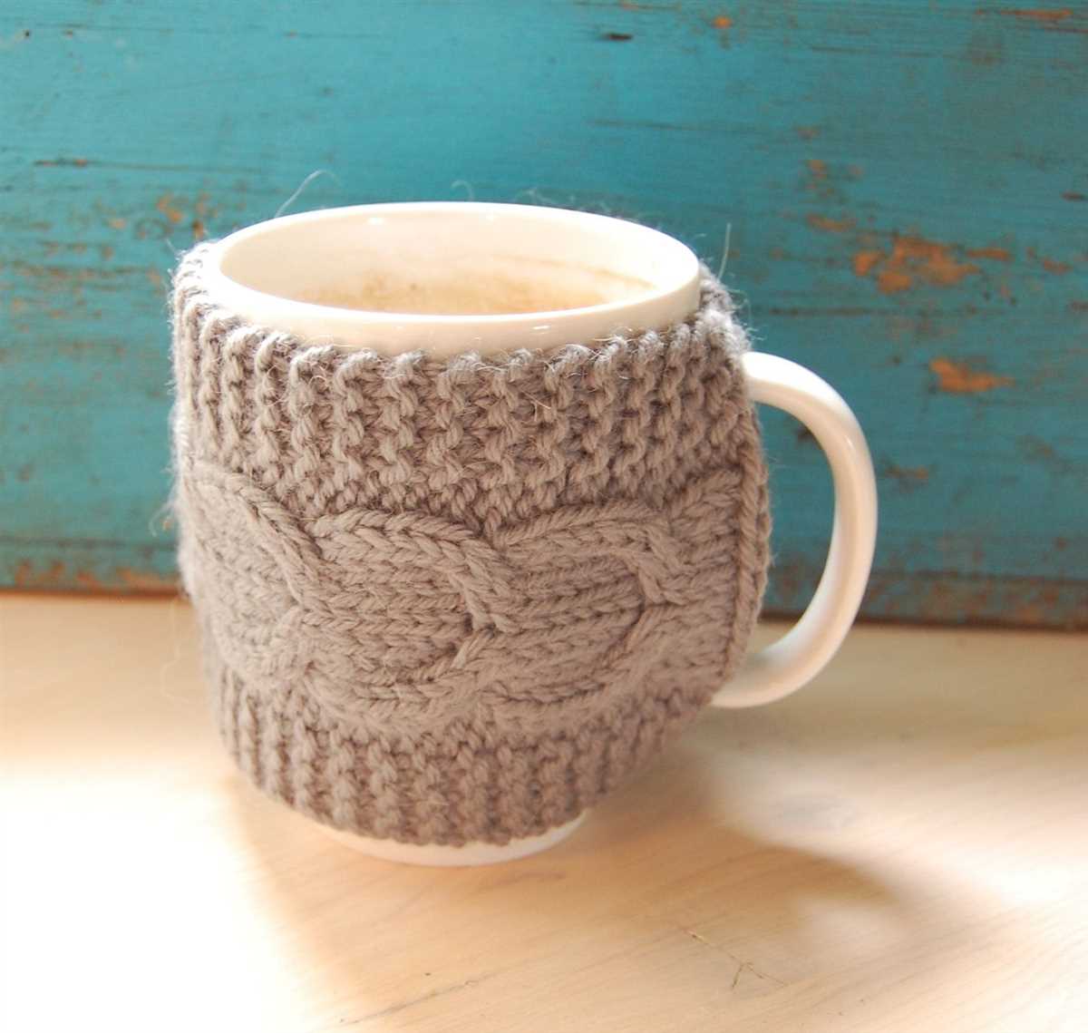 Knitted cup warmer patterns