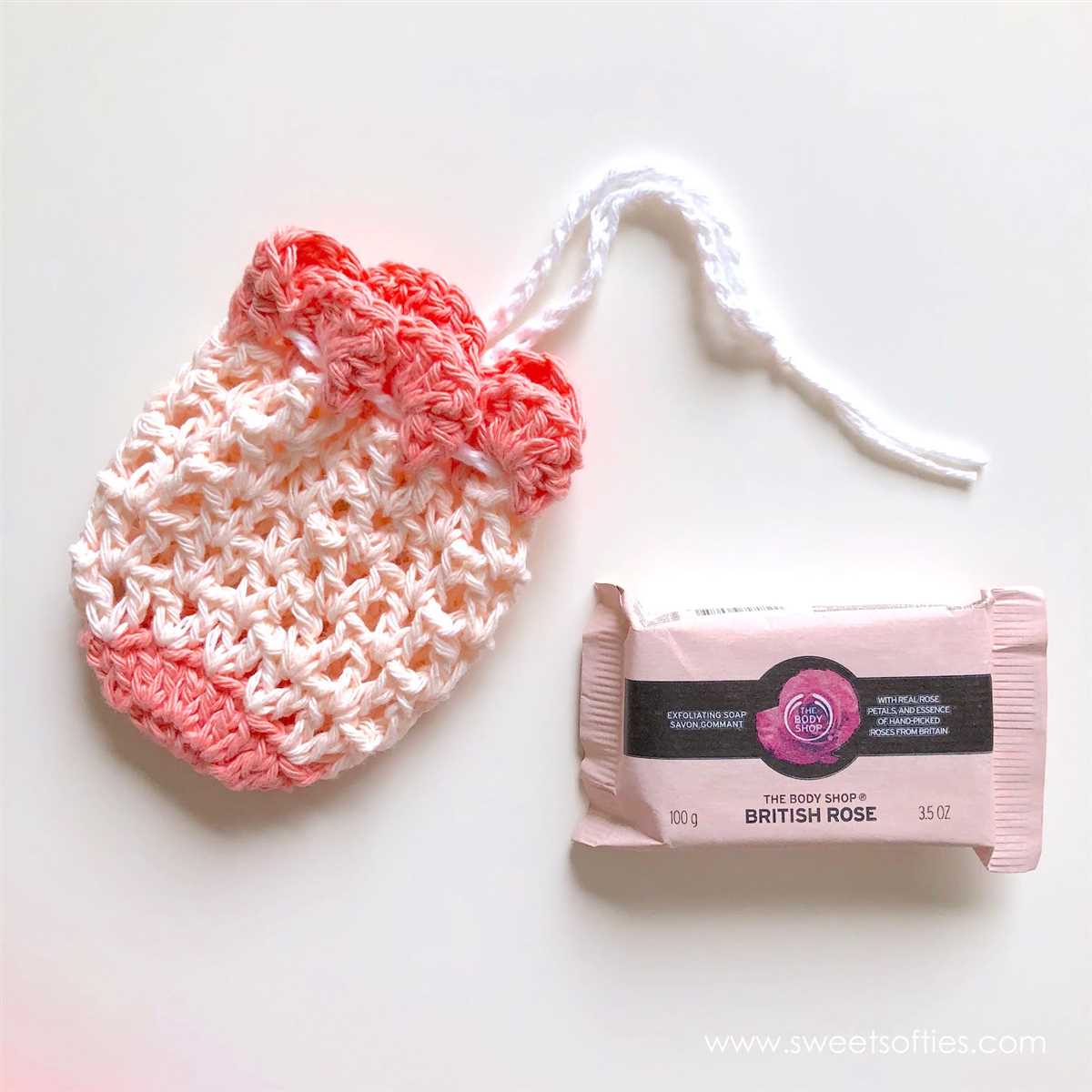 Knitted soap saver bag pattern