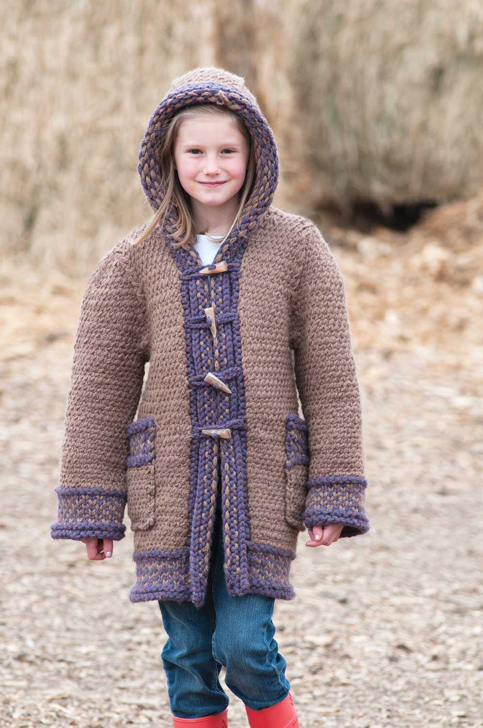 Duffle coat knitting pattern