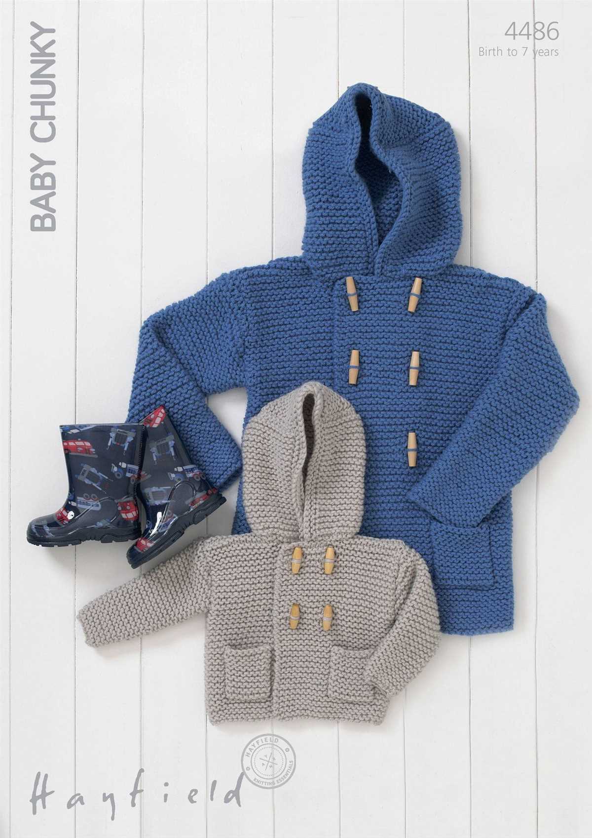 Duffle coat knitting pattern