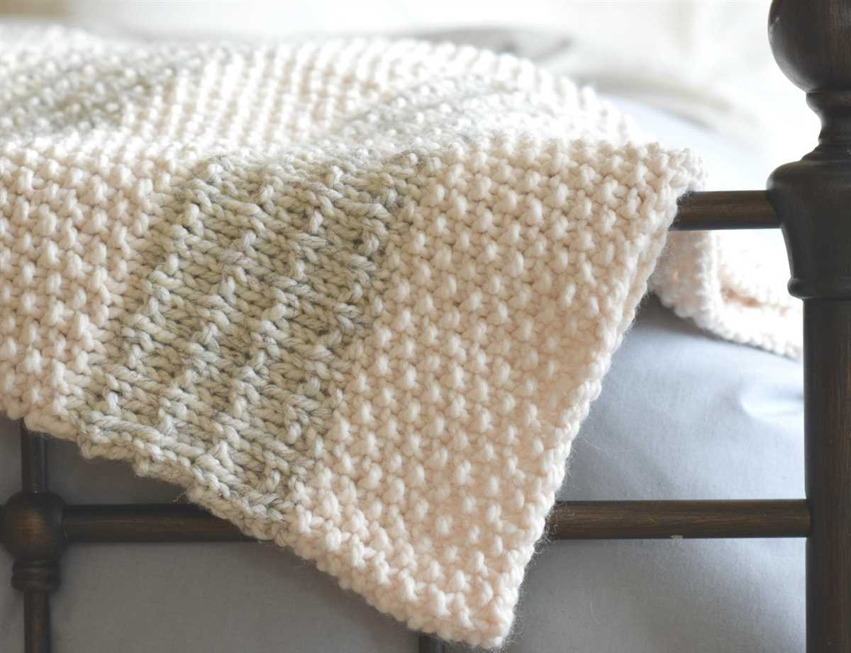 Easy knit throw pattern