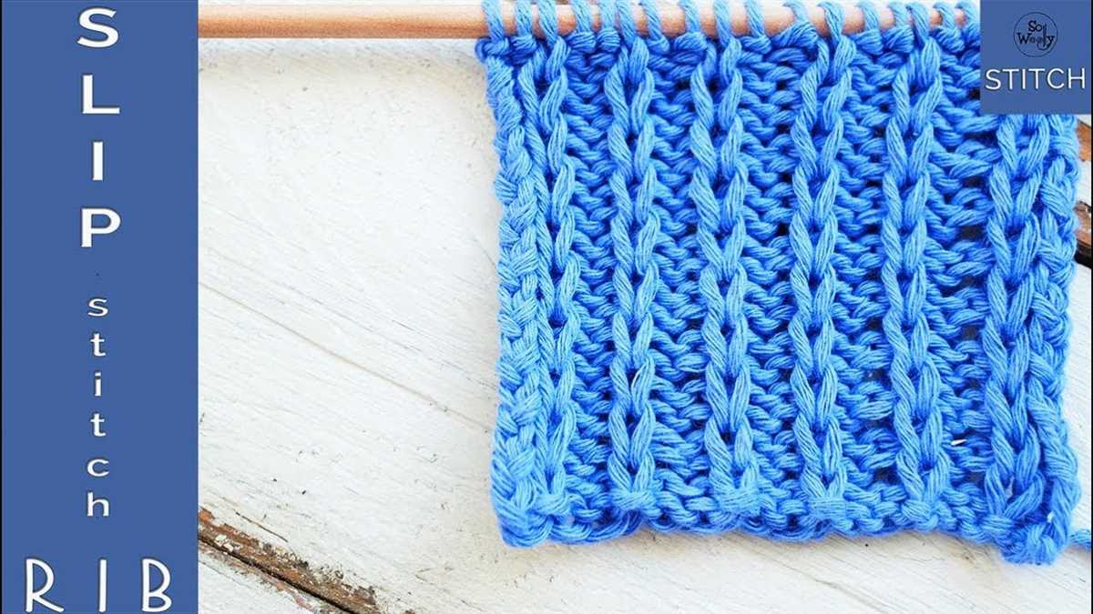 Knitting ribbing stitch patterns