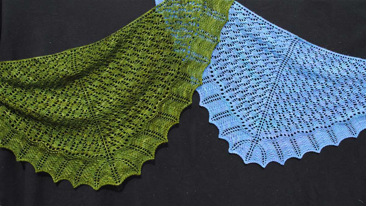 Knit patterns for shawls