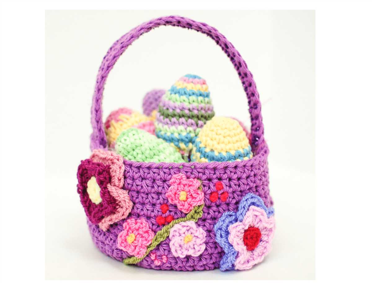 Easter basket knitting pattern