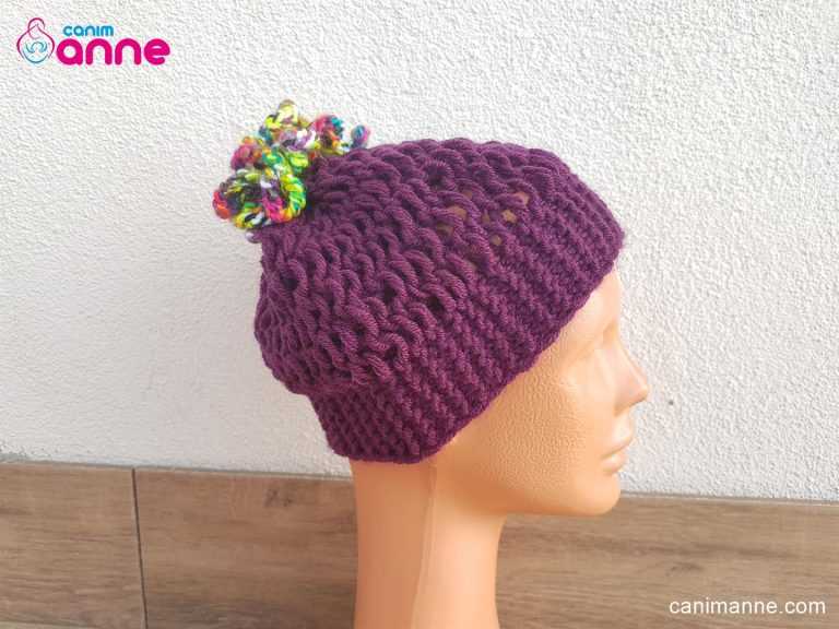 Easy beret knitting pattern straight needles