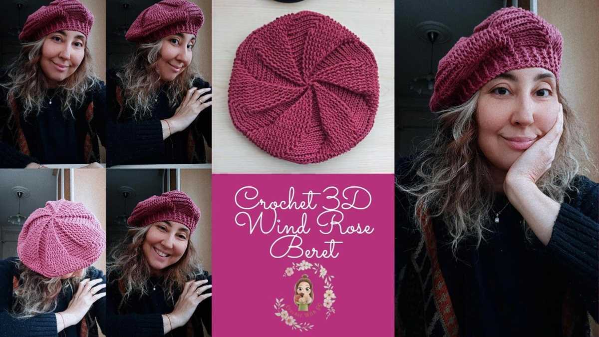 Easy beret knitting pattern straight needles