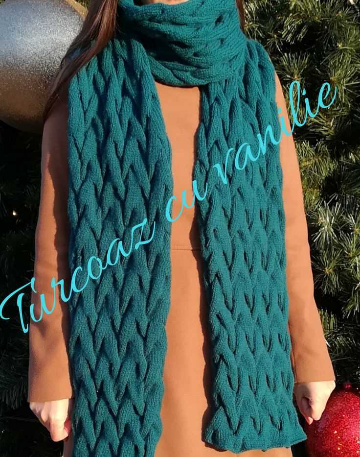 Easy cable scarf knitting pattern