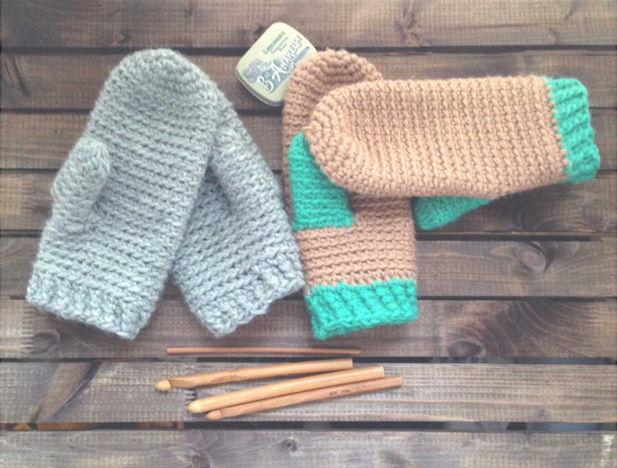 Easy chunky mitten knitting pattern