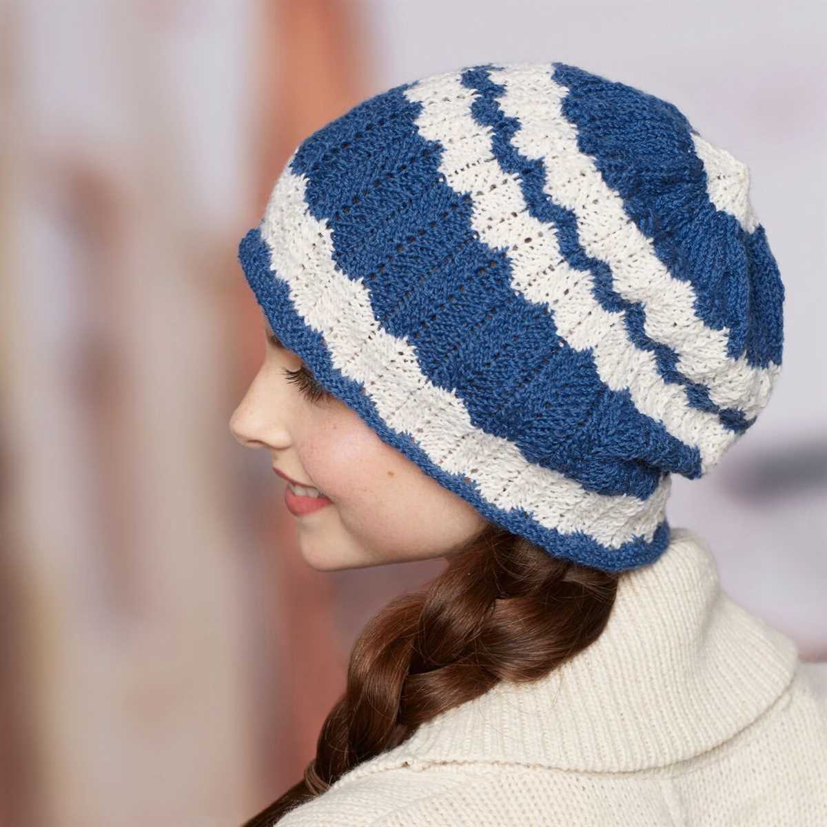 Easy flat knit hat pattern