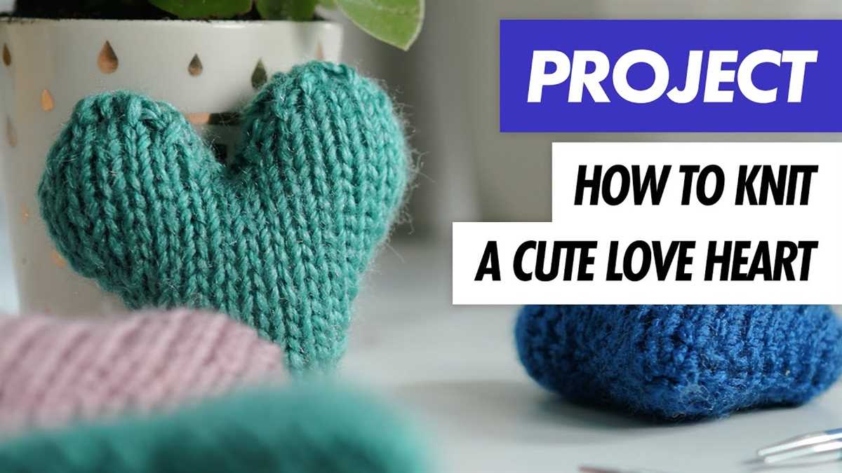 Easy heart knitting pattern free