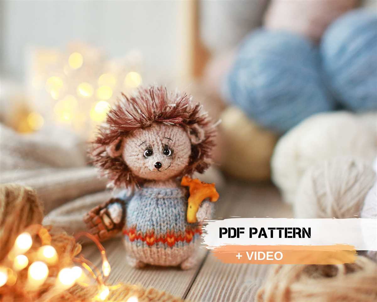 Easy hedgehog knitting pattern