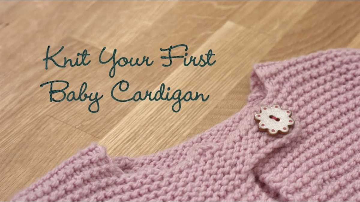 Easy knit baby sweater pattern free