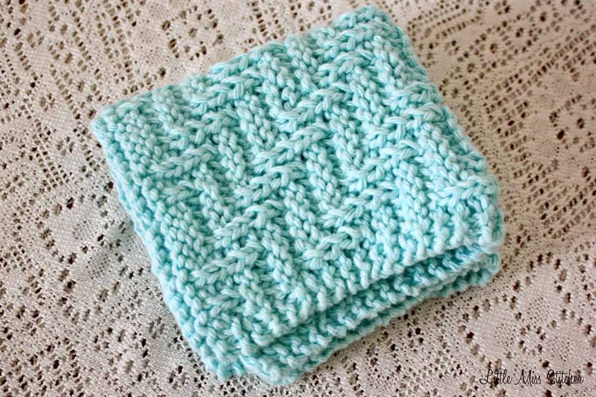 Easy knit dish cloth pattern