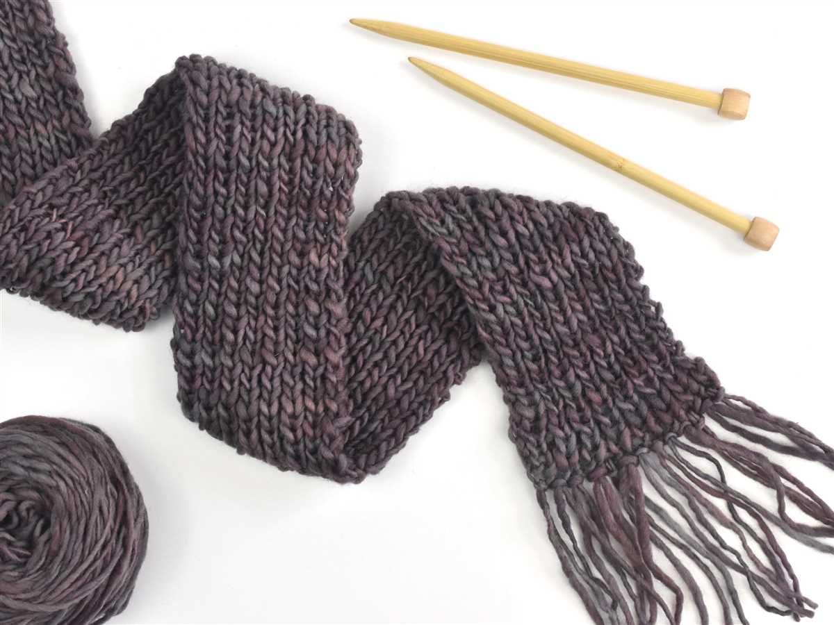 Easy knit scarf pattern bulky yarn