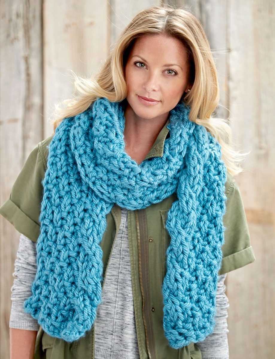 Easy knit scarf pattern bulky yarn