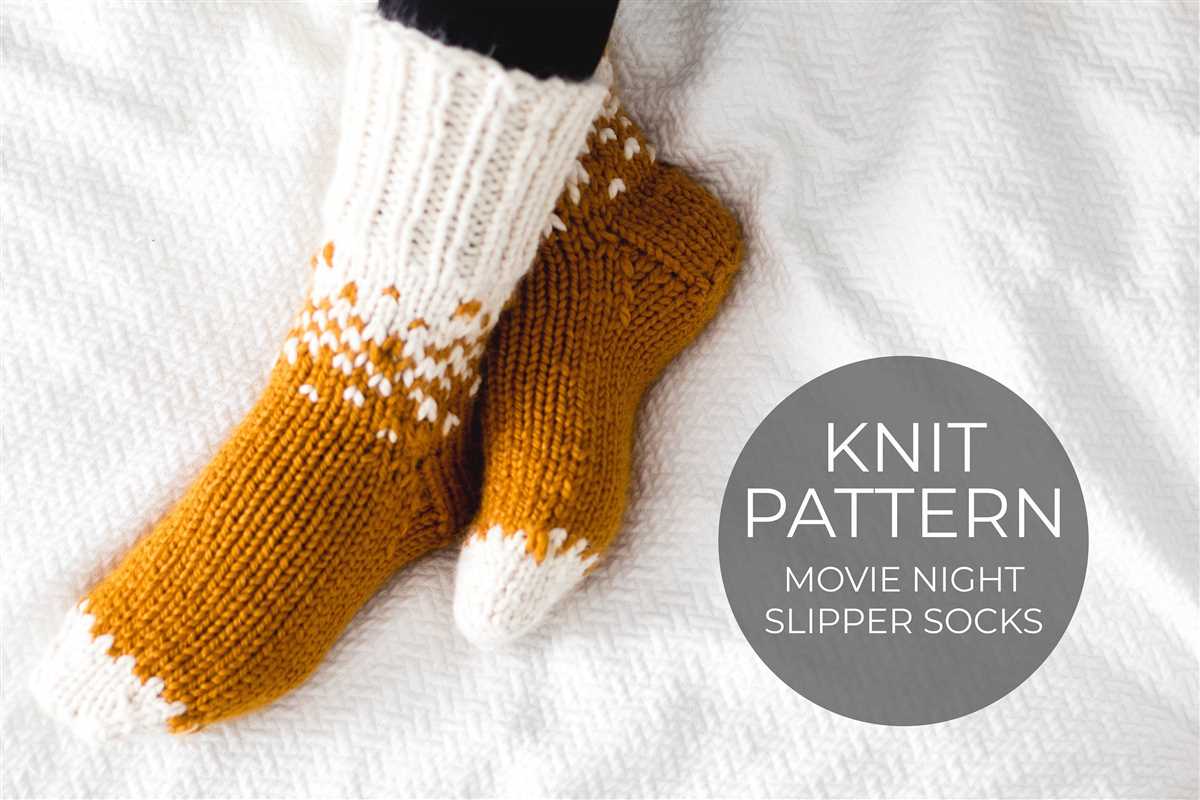 Easy knit slippers pattern