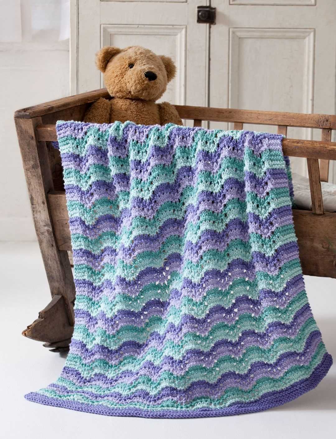 Easy knitted baby blanket patterns free