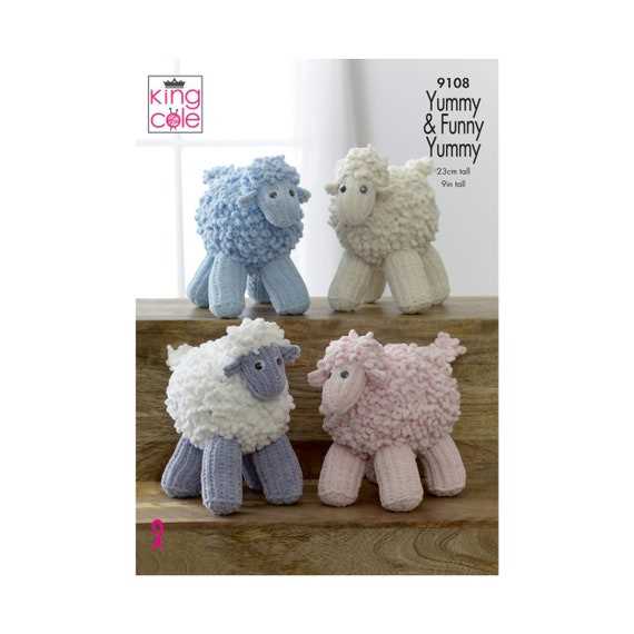 Easy knitted sheep pattern