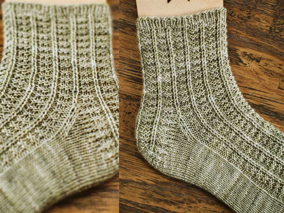 Easy knitted sock pattern