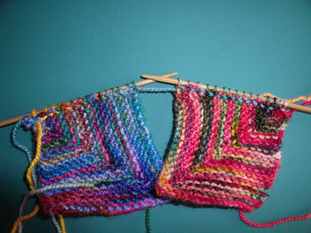 Easy knitted squares patterns