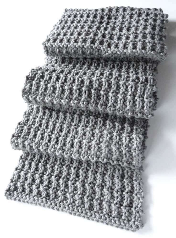 Easy men's scarf knitting pattern free