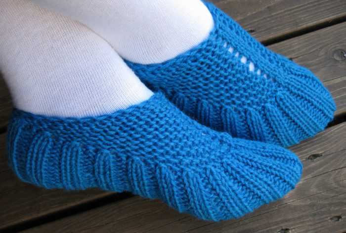 Easy slipper knitting pattern