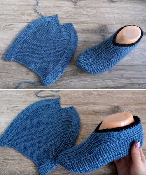 Easy slipper knitting pattern