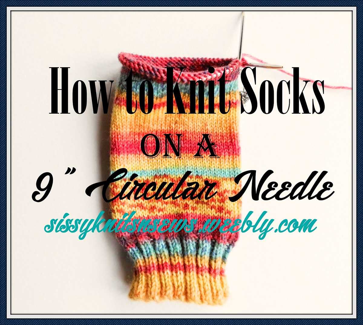 Easy sock knitting pattern circular needles