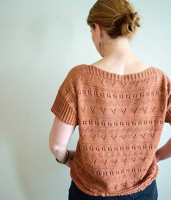 Easy summer sweater knitting pattern