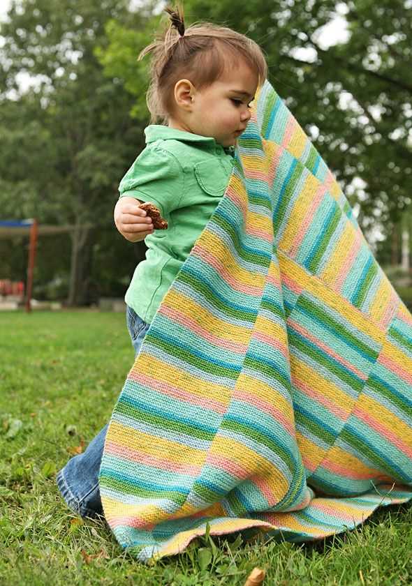 Easy baby blanket knitting patterns