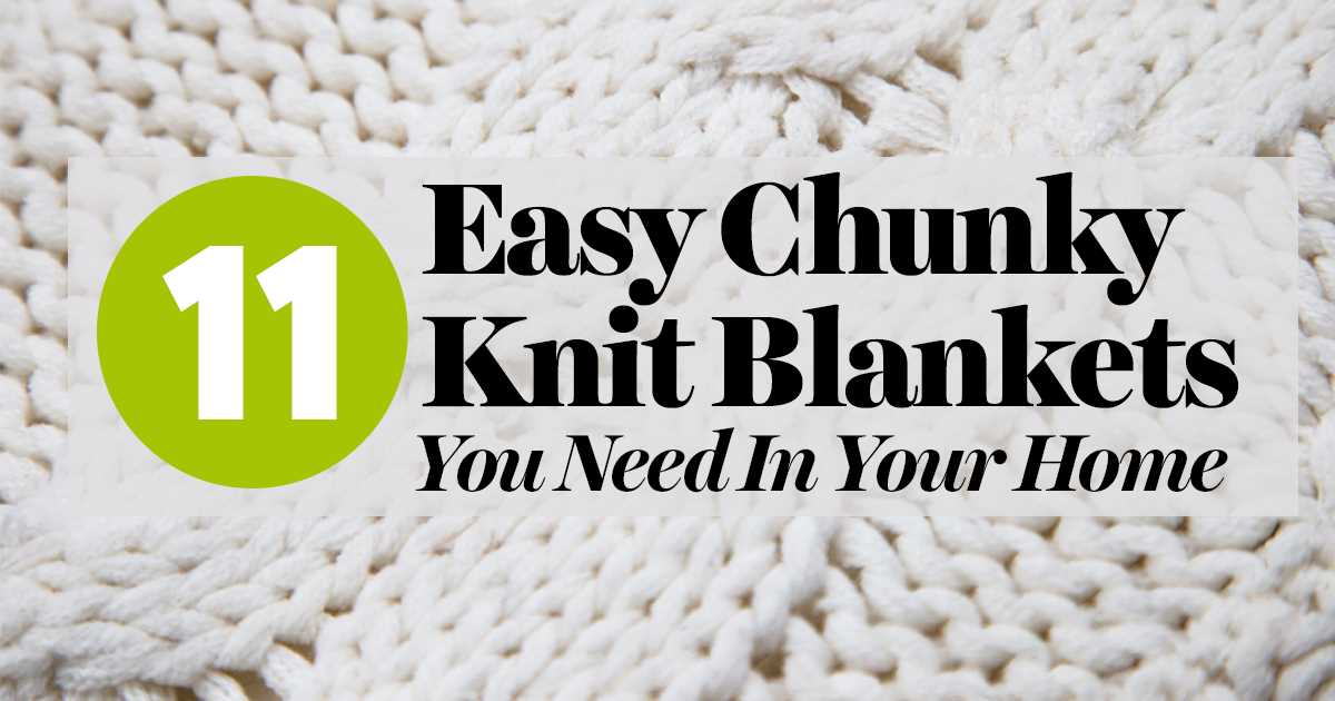 Easy chunky knitting patterns